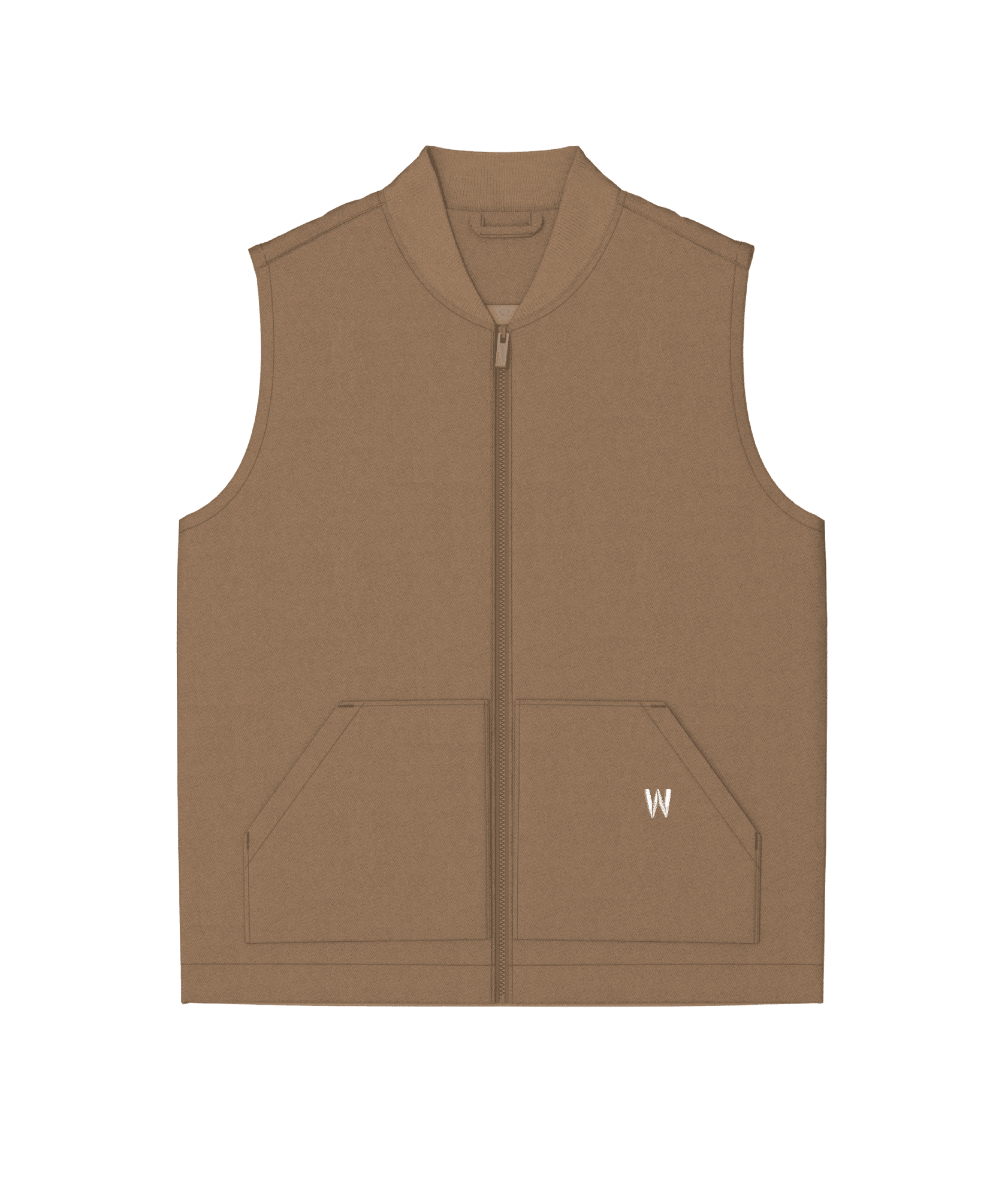 bodywarmer smanicato William Giampieri collezione W ricamo tasca