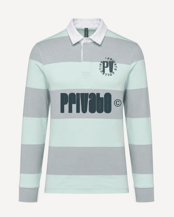 Polo rugby mint PRIVATE COLLECTIVE fronte