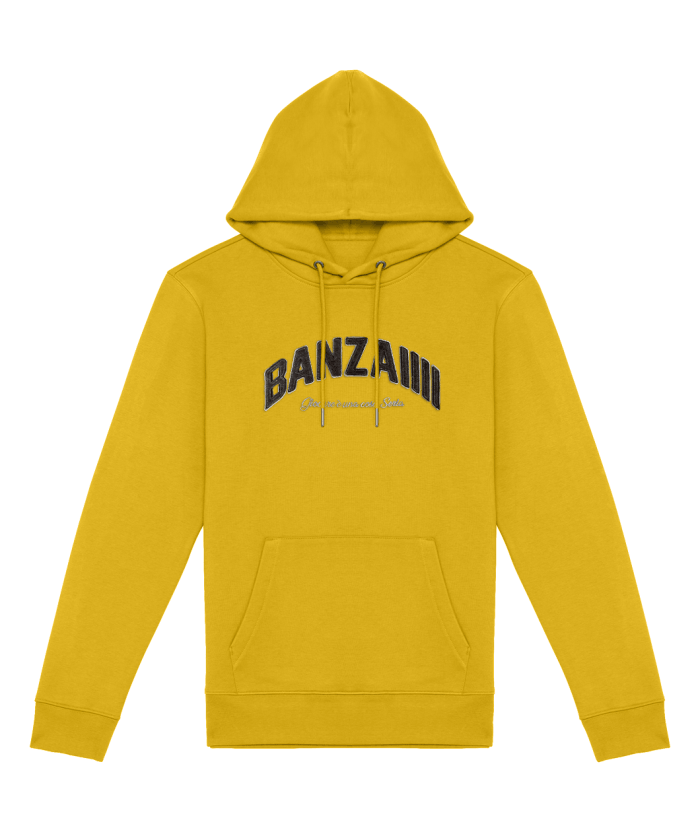 Felpa Mustard BanZaiiii ricamo - merchandising ufficiale BanZaiiii