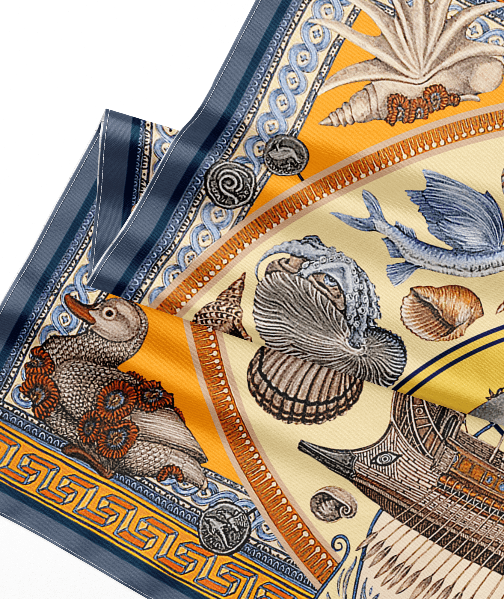 Foulard Delphinus 90x90 – Scataglini x Colorworks - immagine 2