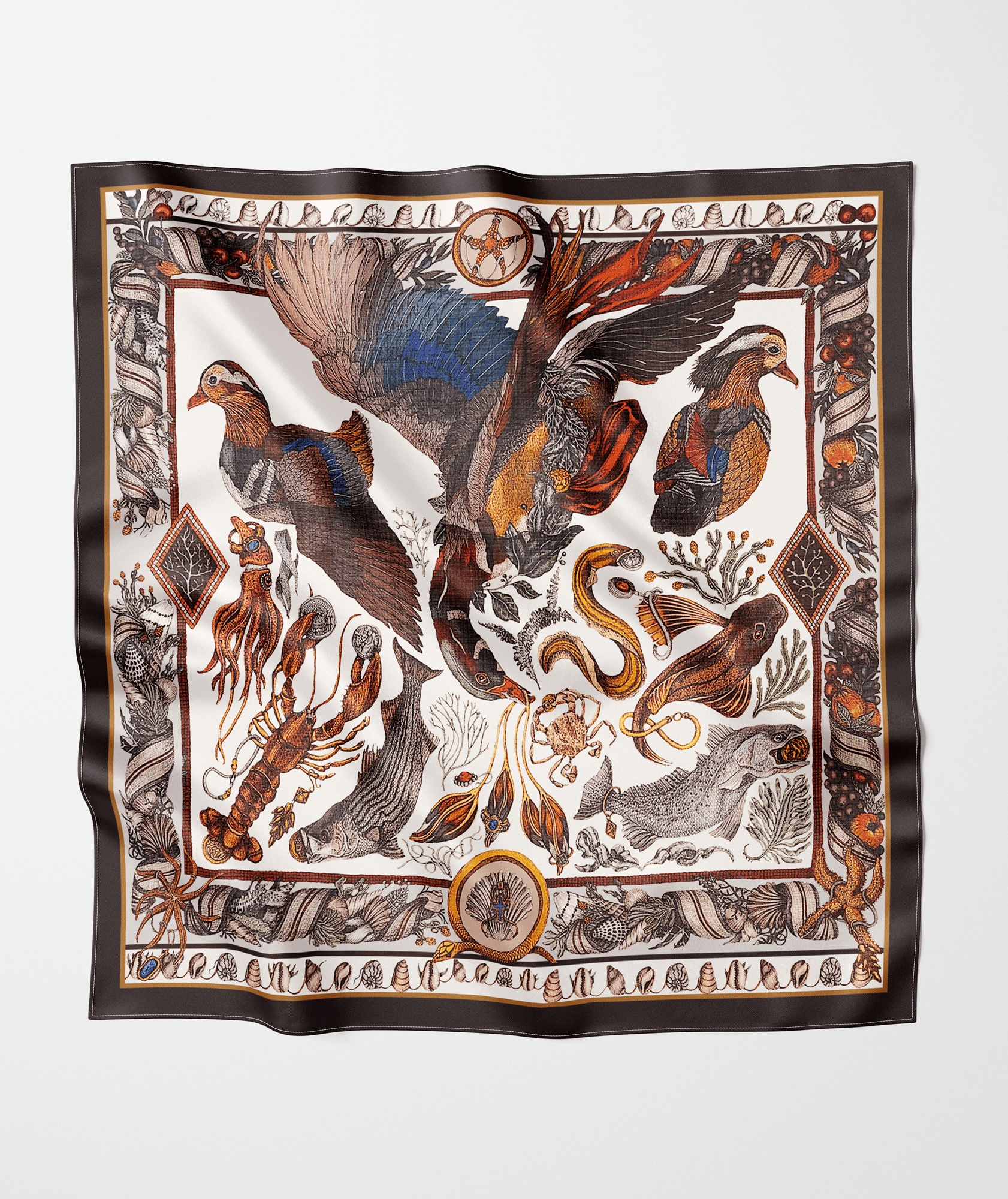 Foulard Neptune 90x90 – Scataglini x Colorworks