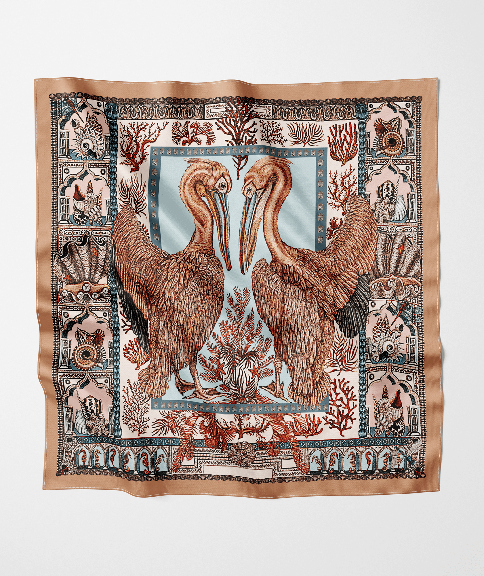Foulard thePelicansand 90x90 – Scataglini x Colorworks