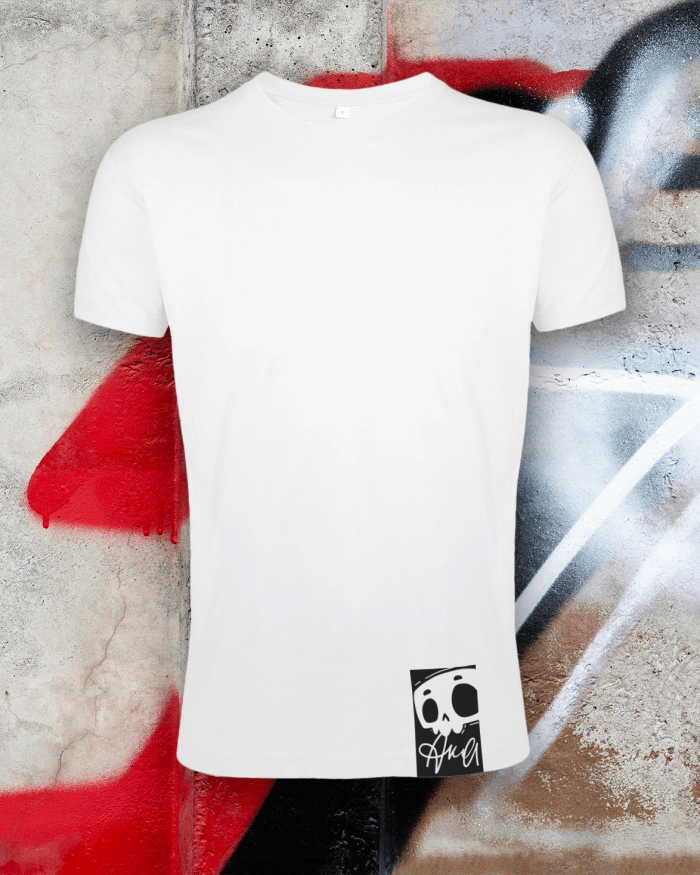 T-shirt AKA003 Chiara Akamon x CWART – fronte con logo illustrato