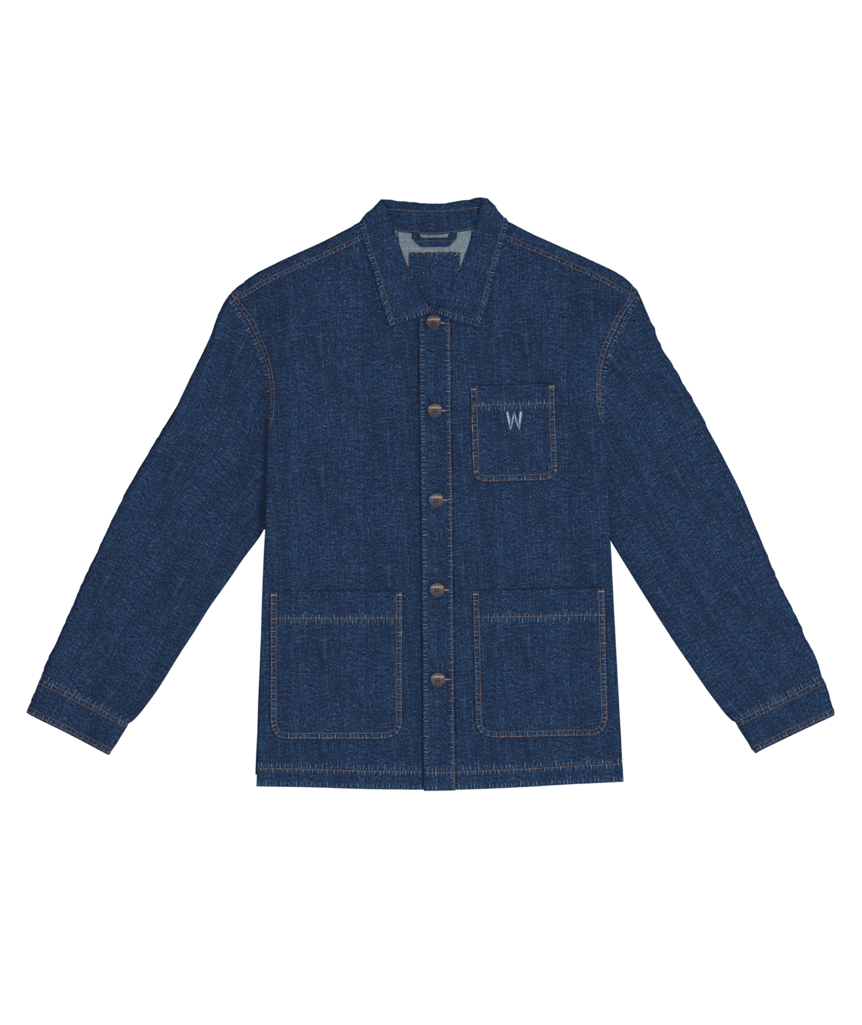 giacca denim William Giampieri collezione W ricamo tasca