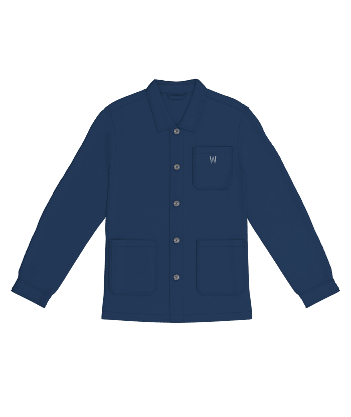 giacca worker William Giampieri collezione W ricamo tasca