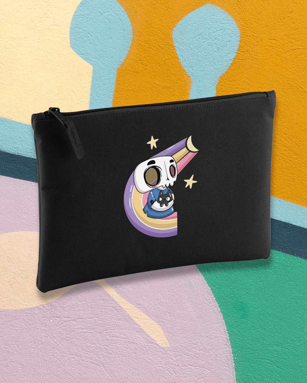 Grab Pouch AKA012 Chiara Akamon x CWART – Teschio Arcobaleno