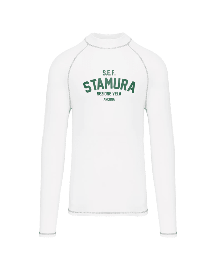 T-shirt Tecnica Manica Lunga UV50+ Stamura Sezione Vela – modello bianco