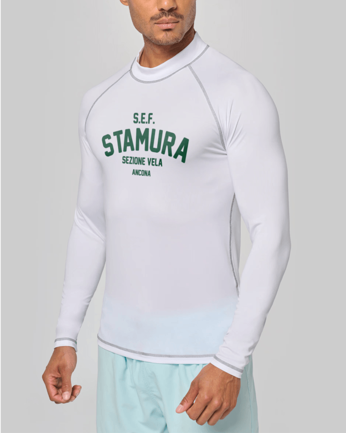 Maglia tecnica adulto Stamura Vela UV50+ – tessuto stretch riciclato