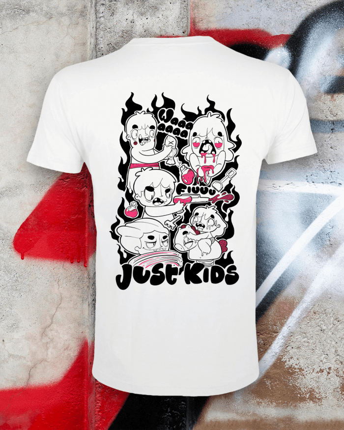 T-shirt AKA003 Chiara Akamon x CWART – retro stampa Just Kids