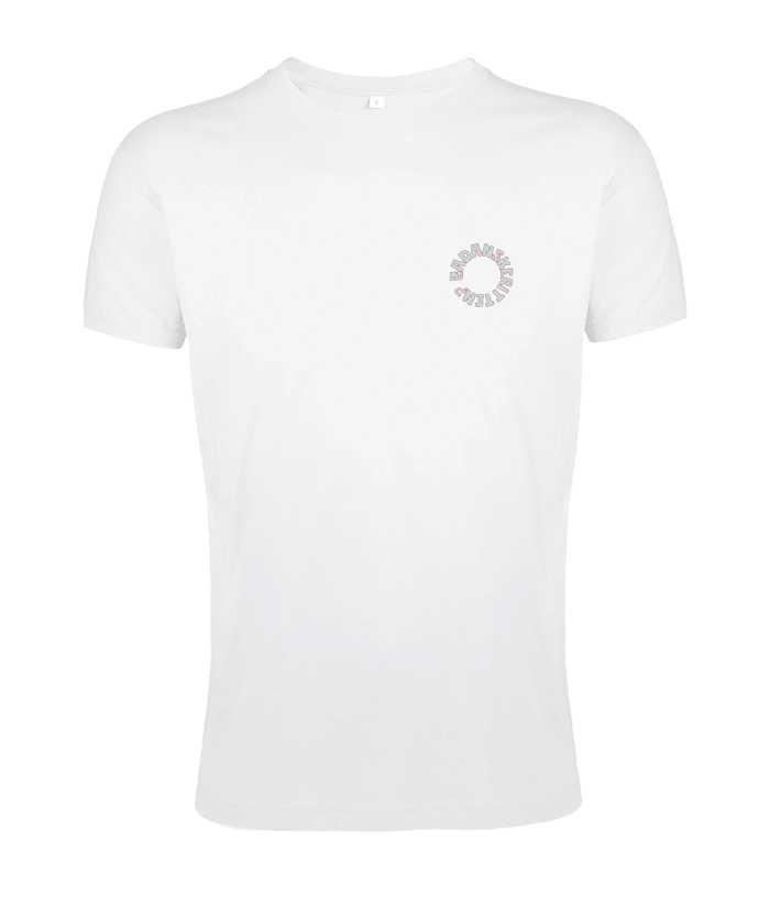 T-shirt Bianca Fronte Badanskeritten stampa - merchandising ufficiale BanZaiiii