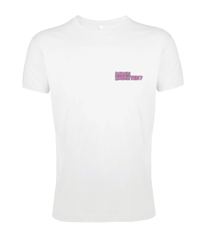 T-shirt Bianca Fronte Wattanciu stampa - merchandising ufficiale BanZaiiii