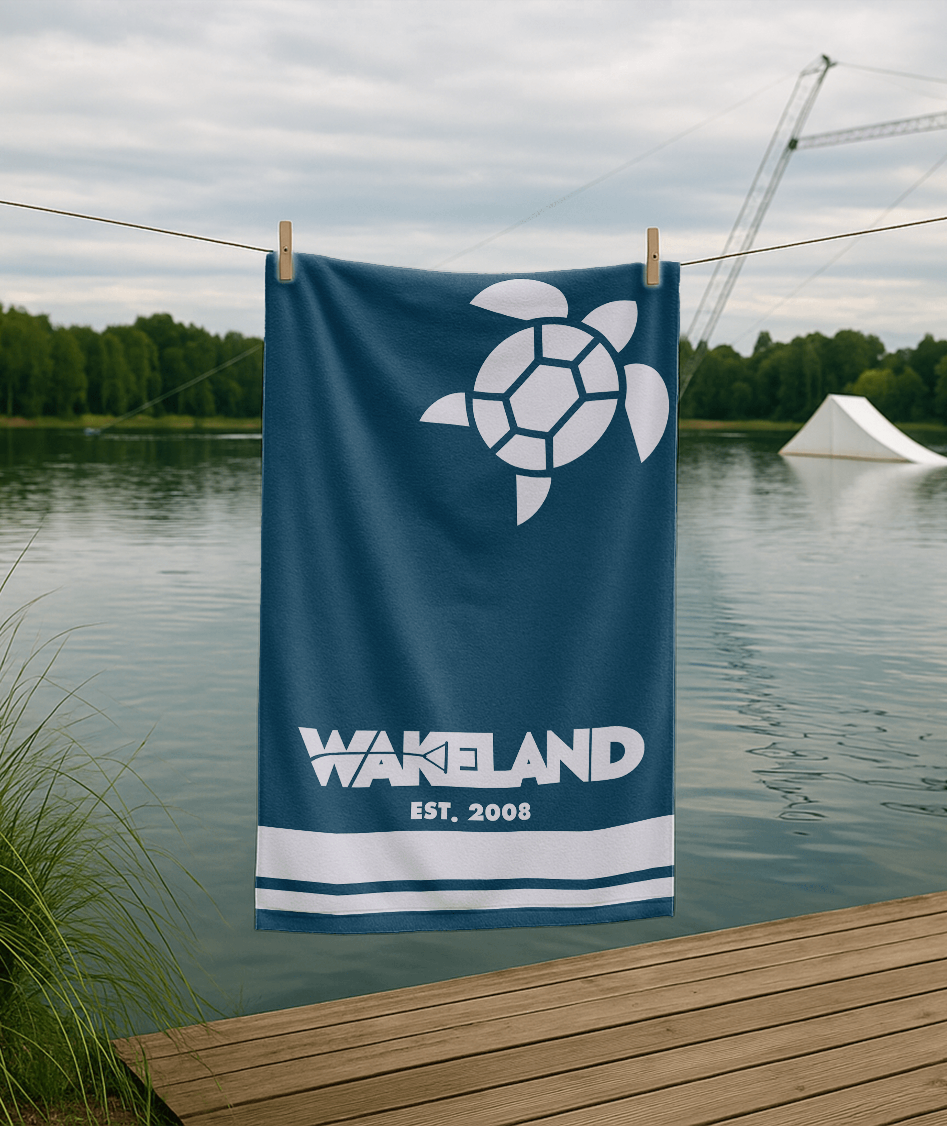 Telo Wakeland – Asciugamano Tecnico in Poliestere Stampato - immagine 2