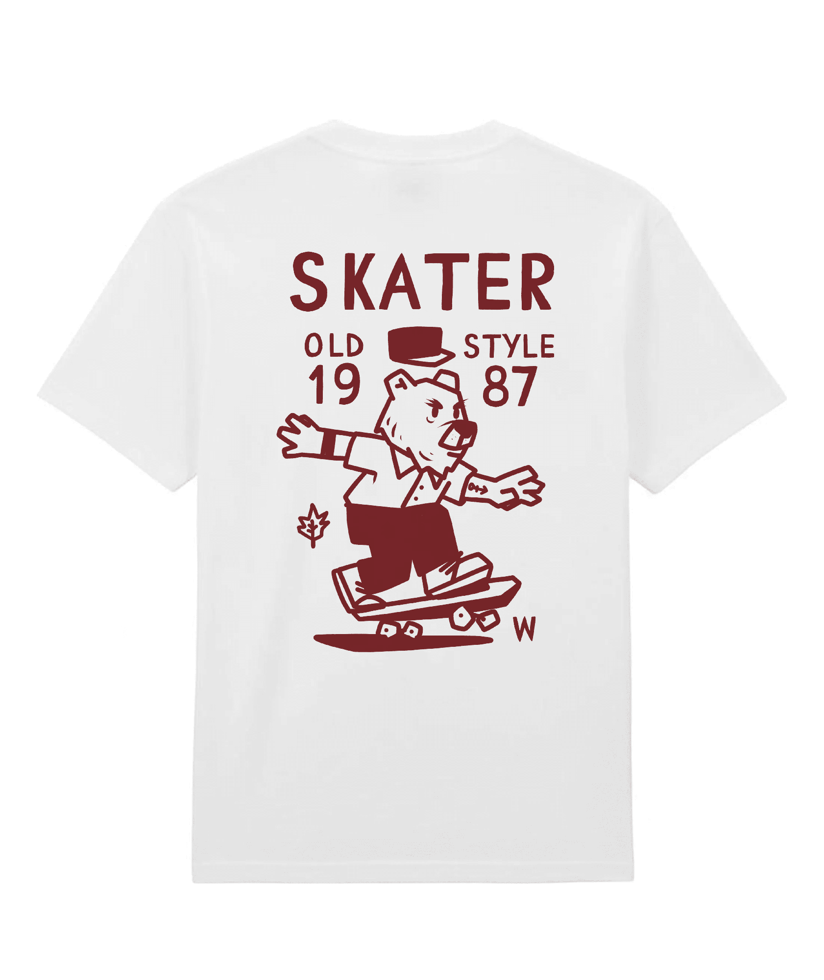 t-shirt Skater Bear William Giampieri orso skate grafica